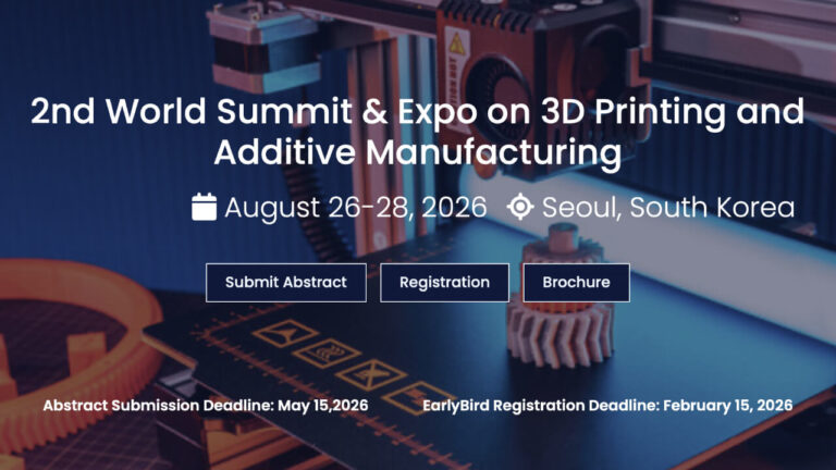 3D Printing Summit Seoul 2026: 2nd World Summit on Additive Manufacturing Announced for August 26-28