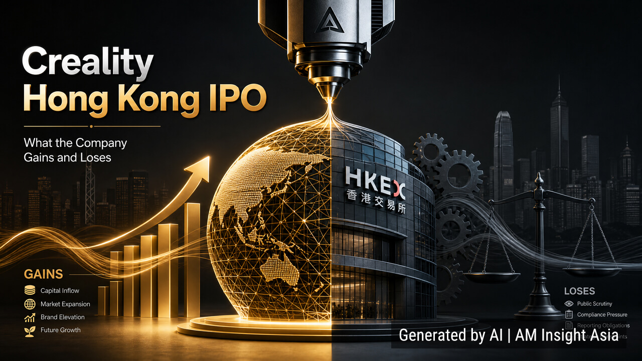 Creality's HKEX listing: what going public gives — and takes away. | Image: AM Insight Asia