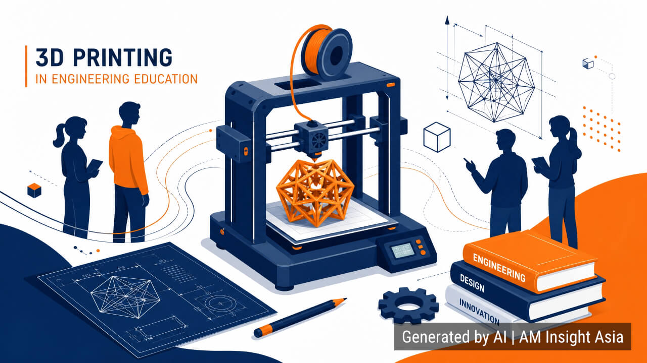 From design to creation: 3D printing in engineering education.