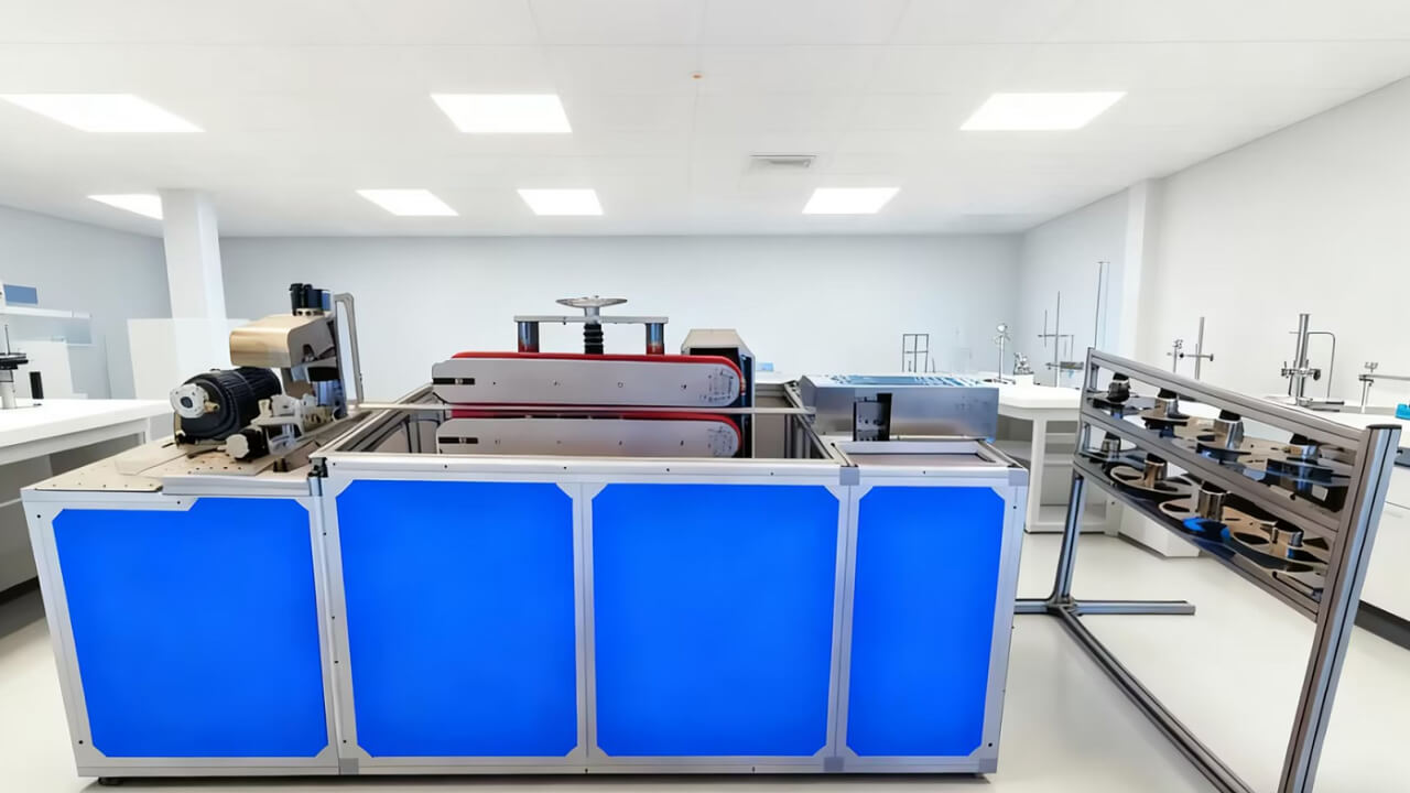 Ground-based prototype structures. Left: truss assembly, Right: mirror frame assembly