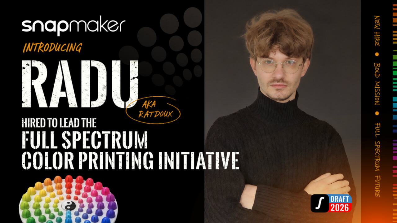Radu, known as Ratdoux, joins Snapmaker.