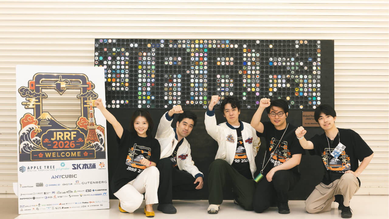 The JRRF 2026 organizing team. From left: Zoe Wang, Yuto Horiuchi, Masaki Nakamura, Daisuke Sato, Yutaro Kimura | Photo: Zoe Wang