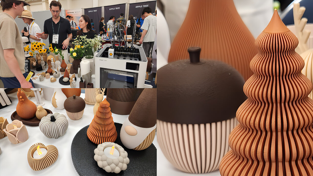 Sabre Design: Japandi-style decorative objects expressed entirely through FDM data design, no post-processing. | Photo: AM Insight Asia
