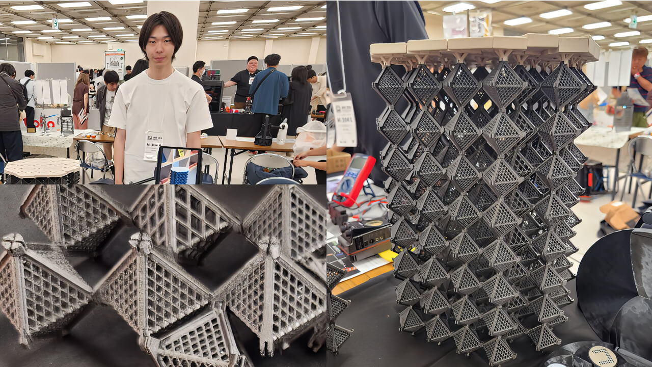 Koikelab's modular furniture system: small-printer components assembled into a full-sized, sittable chair. | Photo: AM Insight Asia