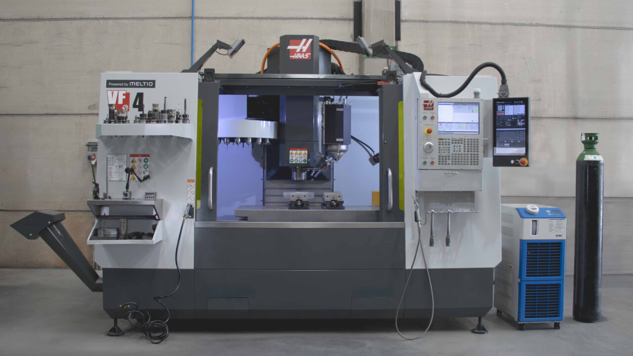 Haas CNC hybrid manufacturing system powered by Meltio | Photo: Meltio