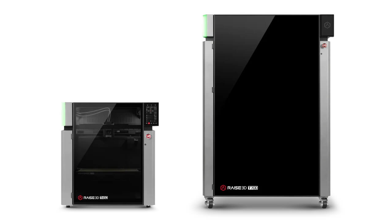 Raise3D's new T-Series: T450 (left) and T700 (right) | Photo: Japan 3D Printer