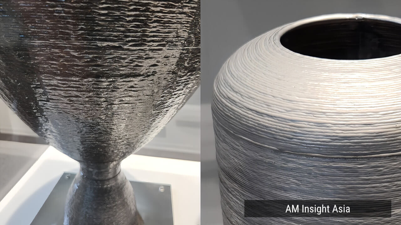 Sample builds, the one on the right in aluminum | Photo: AM Insight Asia
