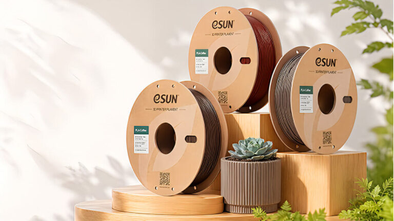 eSUN、Yum Chinaと開発した廃棄コーヒーかすを使用したマットPLAを7月発売