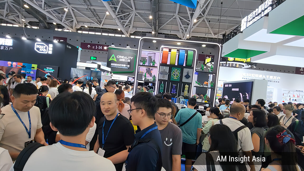 The desktop AM section was packed with visitors. | Photo: AM Insight Asia