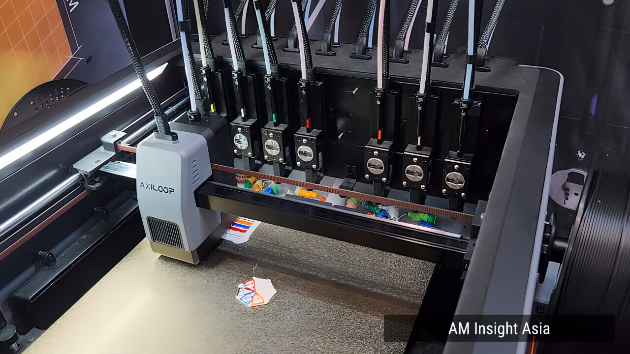 A close-up of the MC8's toolheads. | Photo: AM Insight Asia