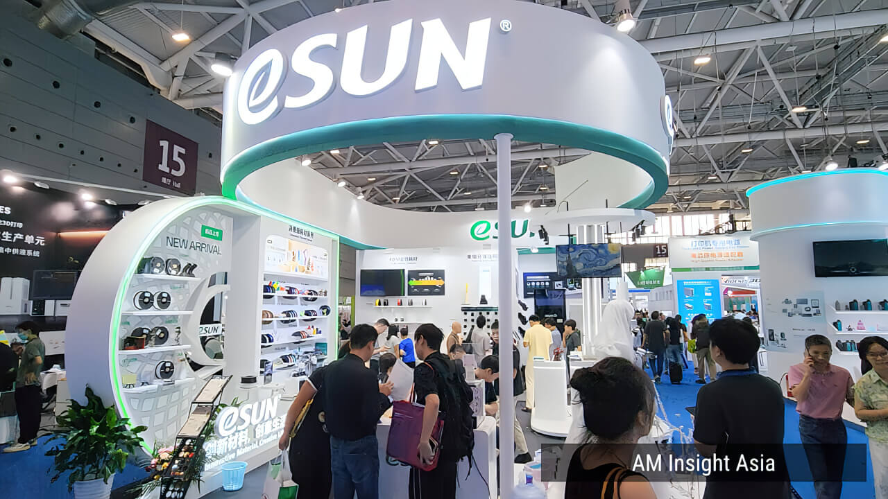 eSUN's filament booth. | Photo: AM Insight Asia