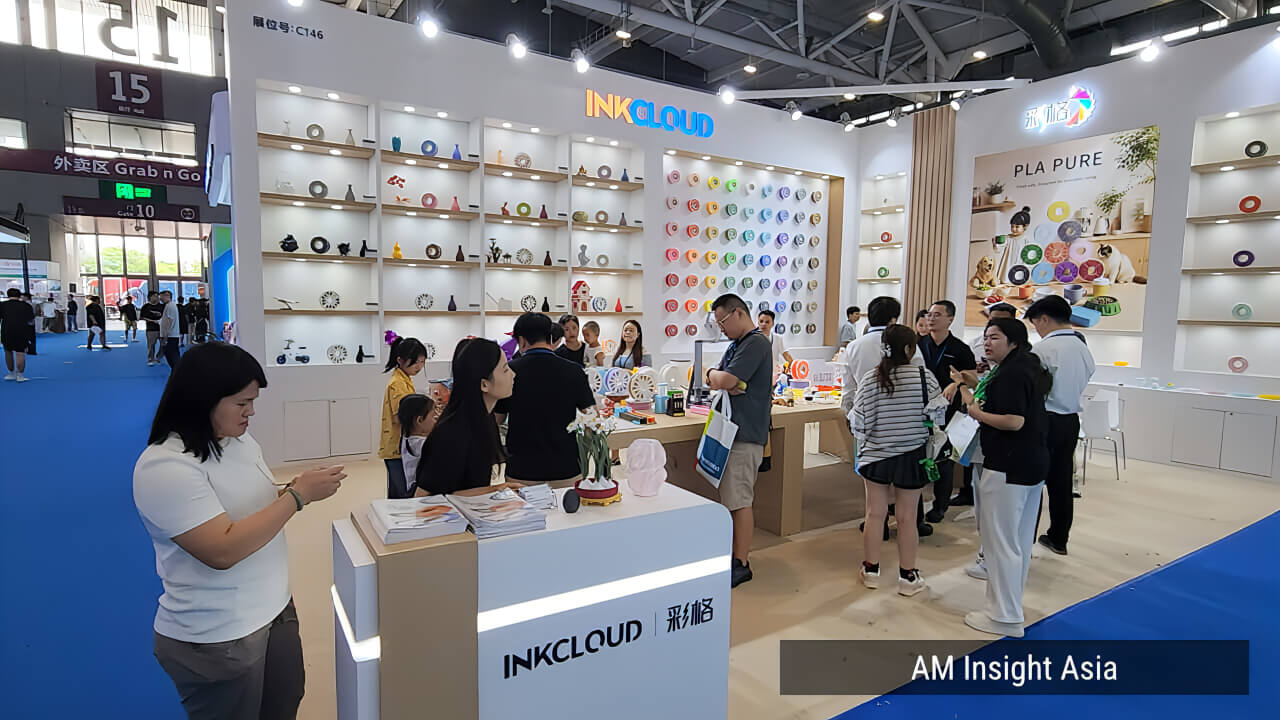 INKCLOUD's filament booth. | Photo: AM Insight Asia