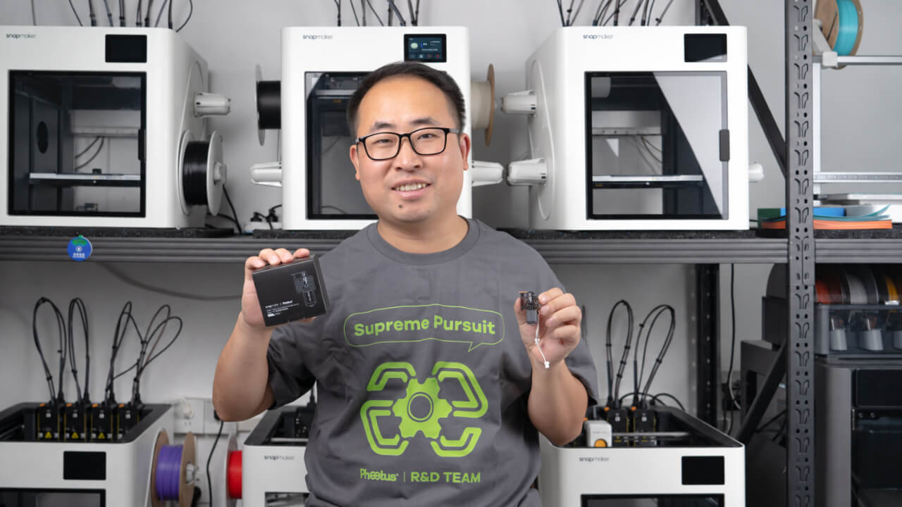 Donald Wan, Chief Technology Officer at Phaetus, presents the Liber™ High Flow Hotend for U1. | Image: Snapmaker