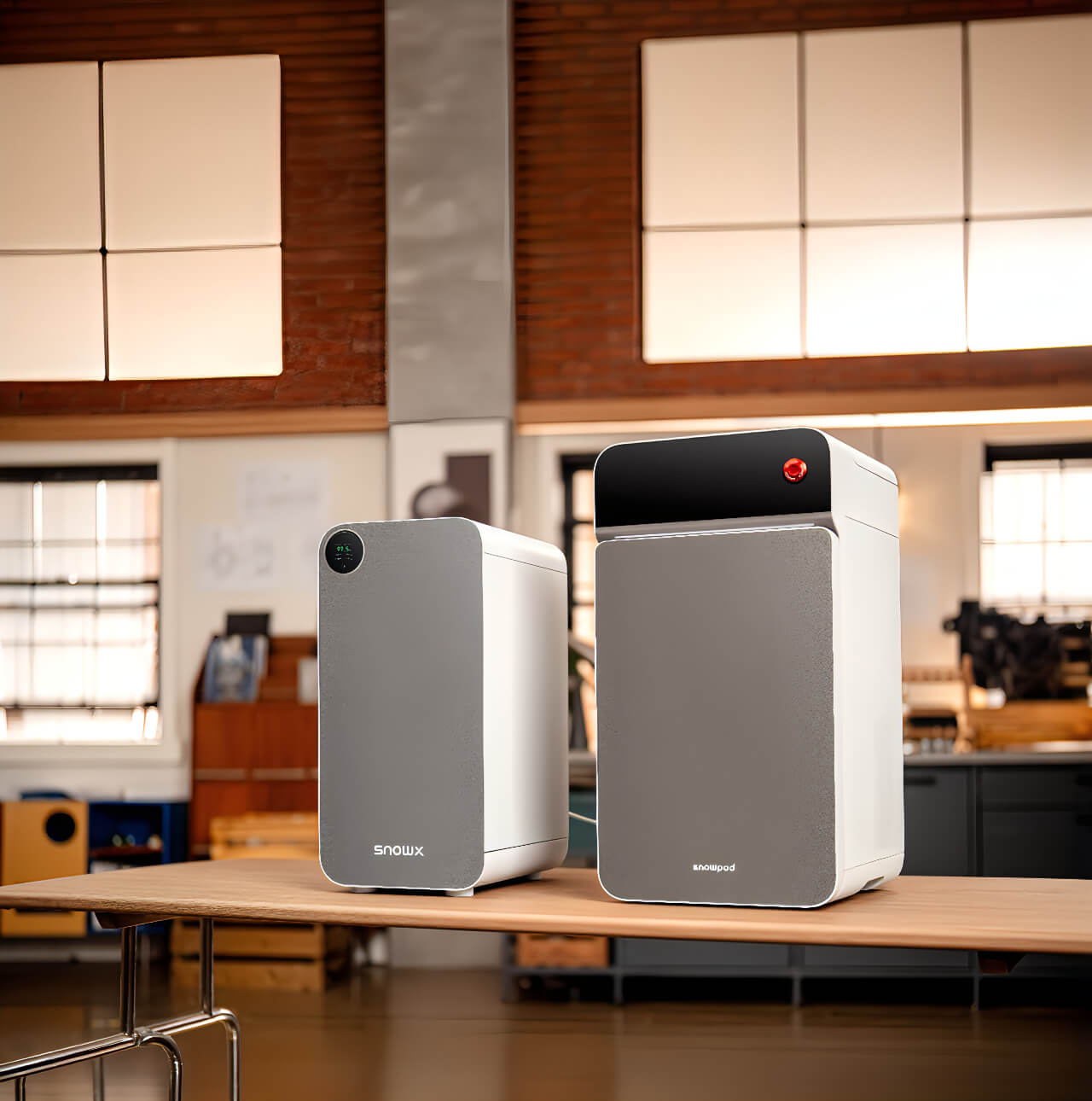 SnowPod alongside its companion nitrogen generator, NitroPod. | Image: SnowX