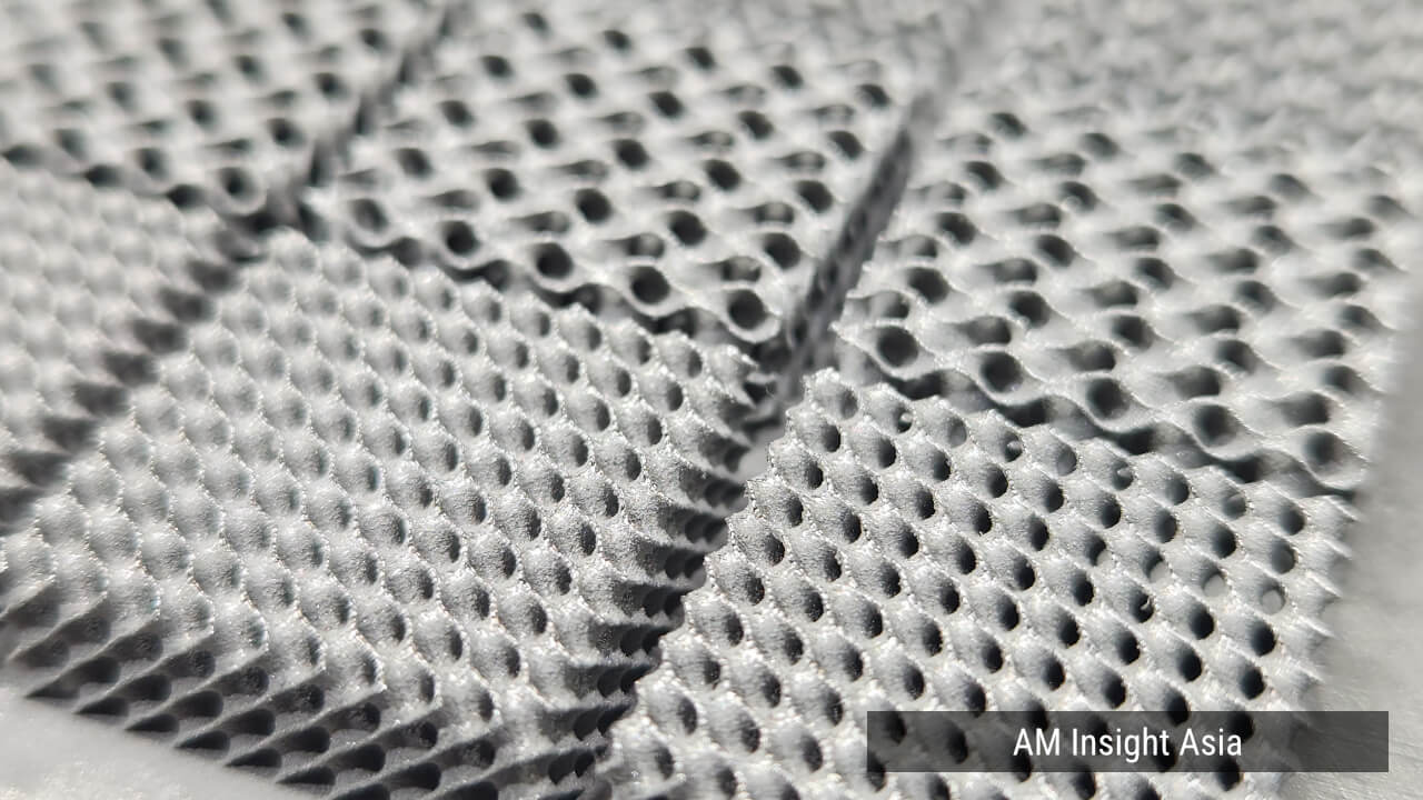 Close-up of a lattice structure. | Photo: AM Insight Asia